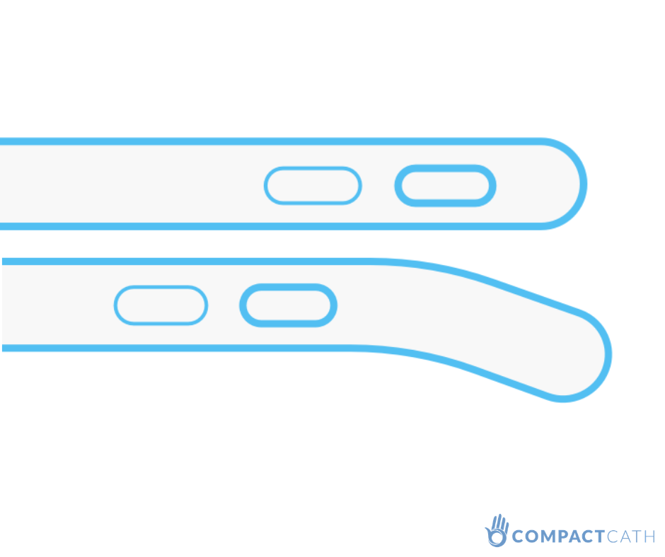 straight vs coude catheter