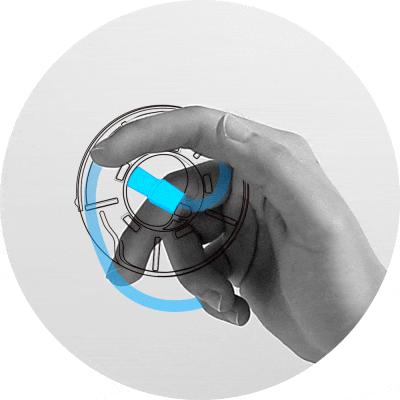 funnel non touch catheter control