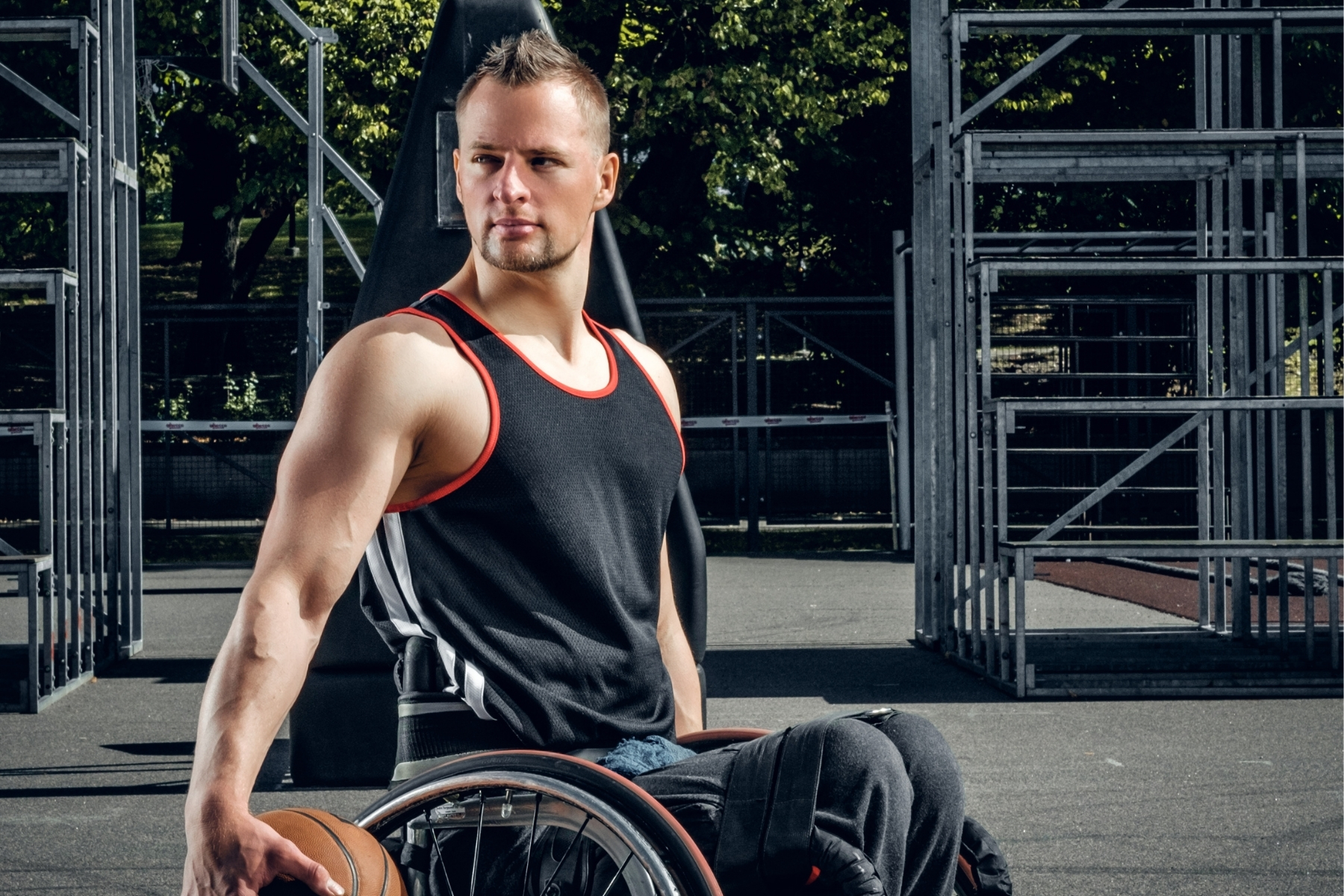 wheelchair basketball player